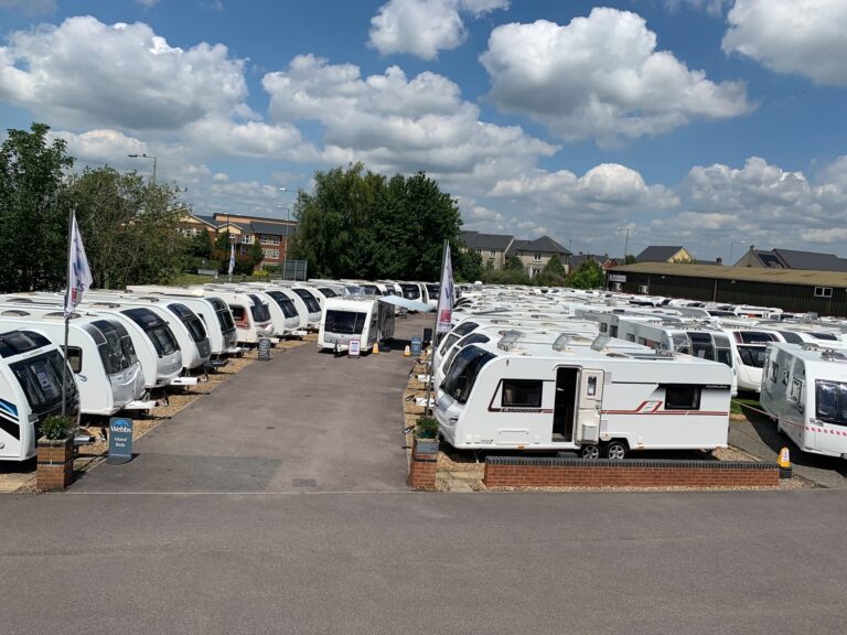 Showcasing our caravans at Webbs, Salisbury