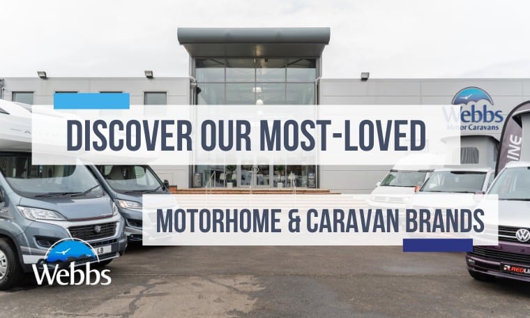 Find your favourite caravan & motorhome brands at Webbs