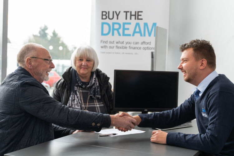 Two customers have a discussion with a staff member of Webbs regarding selling their motorhome. Discover motorhomes for sale at Webbs Motor Caravans, Reading, UK. What To Consider When Selling Your Motorhome by Webbs.