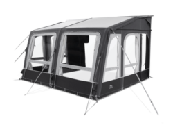 An awning that can be attached to a motorhome or caravan to create additional space. Tips and ideas from Webbs for embracing off-season weather in your motorhome, caravan or camping travels.